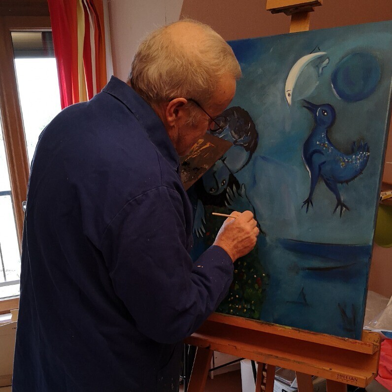 Jean-Marie Reynaud (jmry) - The artist at work