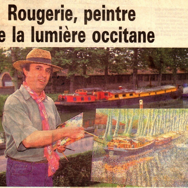 Jean Rougerie - L'artiste au travail