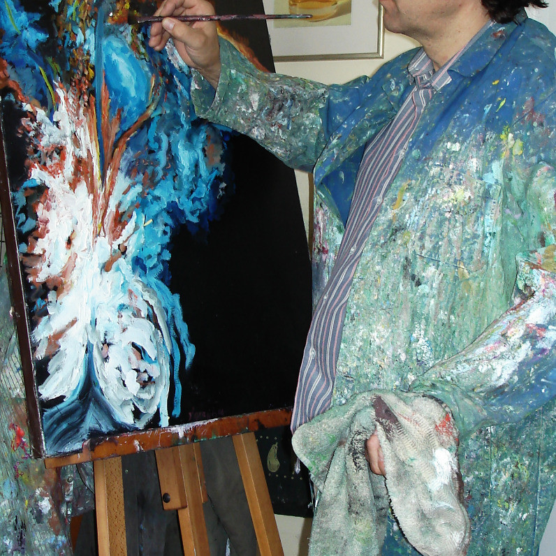 Jean Luc Grappin - Artysta przy pracy