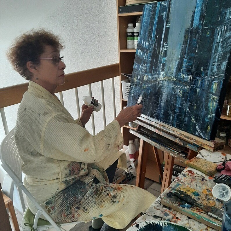 Jeanne-Marie Delbarre - L'artiste au travail