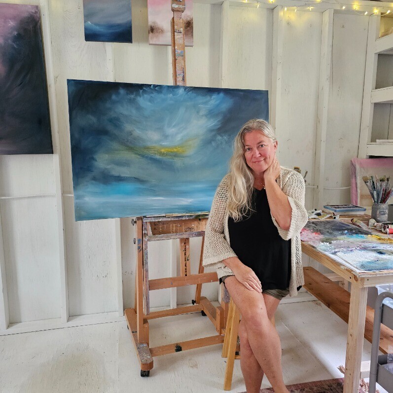 Jennifer Baker - The artist at work