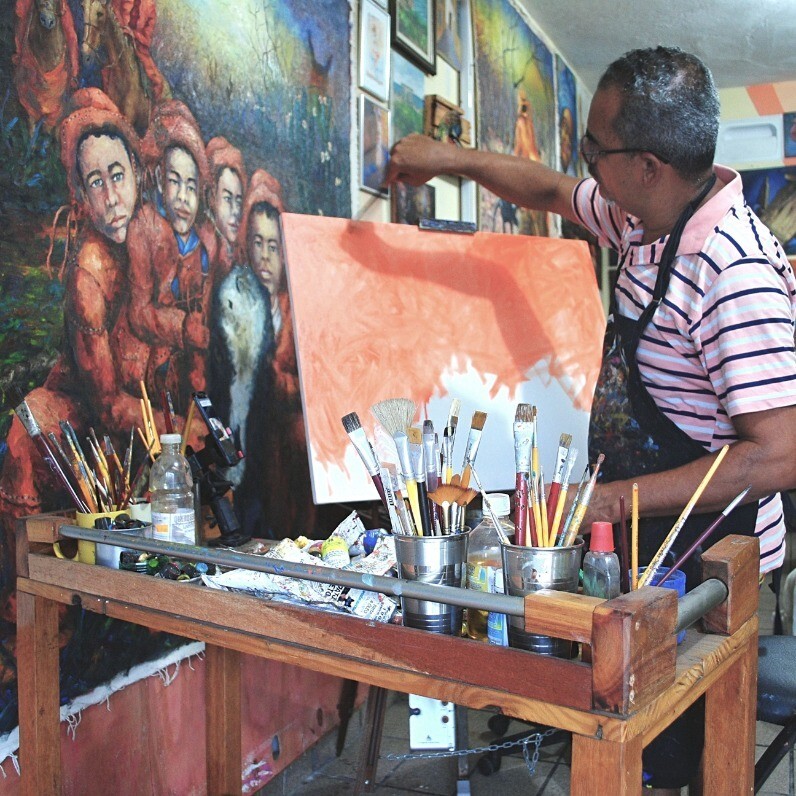 Joaz Silva - L'artista al lavoro