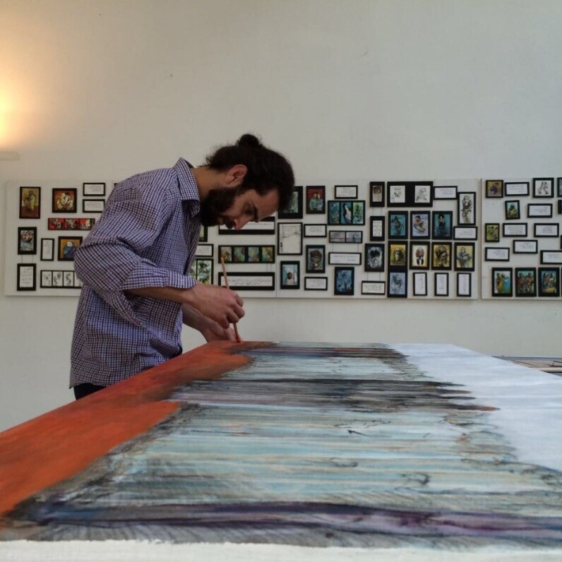 Johnny Semaan - The artist at work