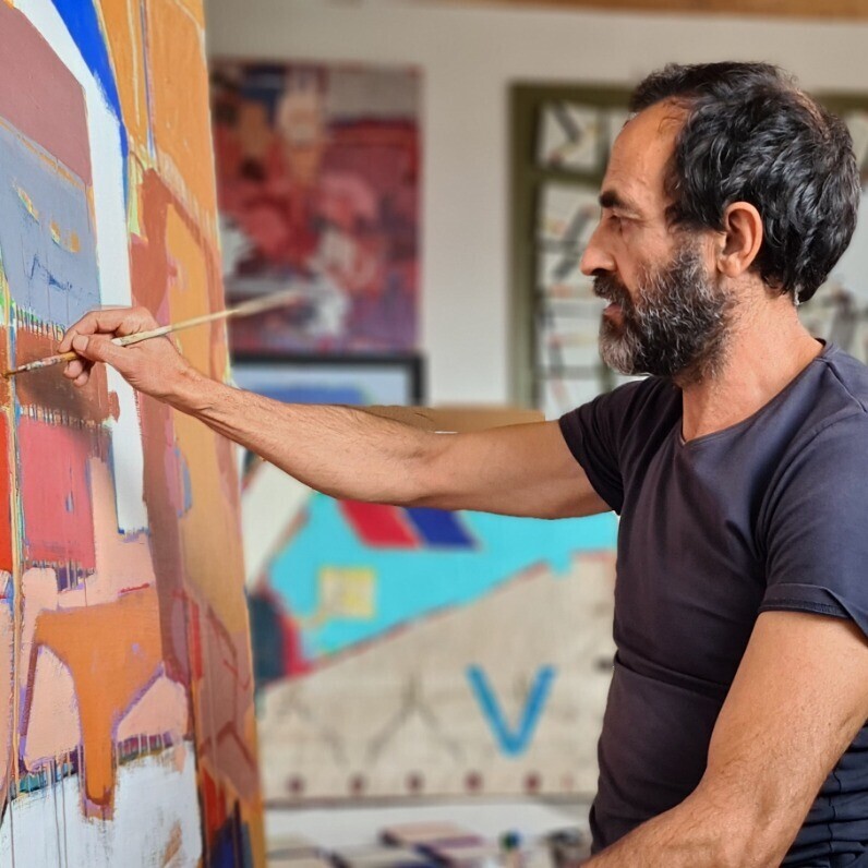 José Fonte - El artista trabajando