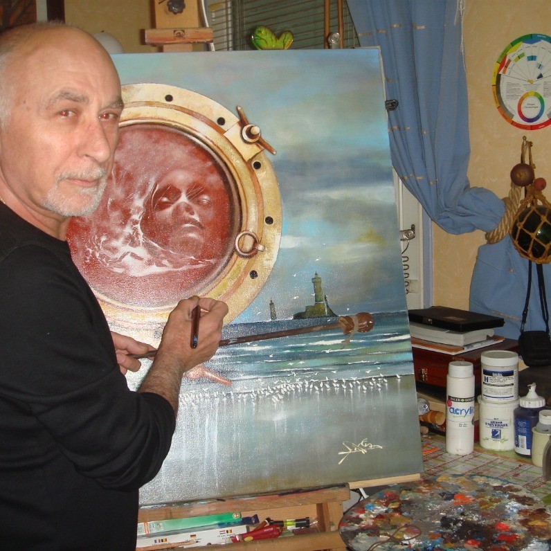 José Garcia - L'artiste au travail