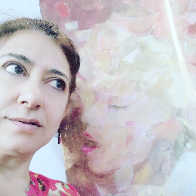 Joumana Hakim Fayed - The artist at work