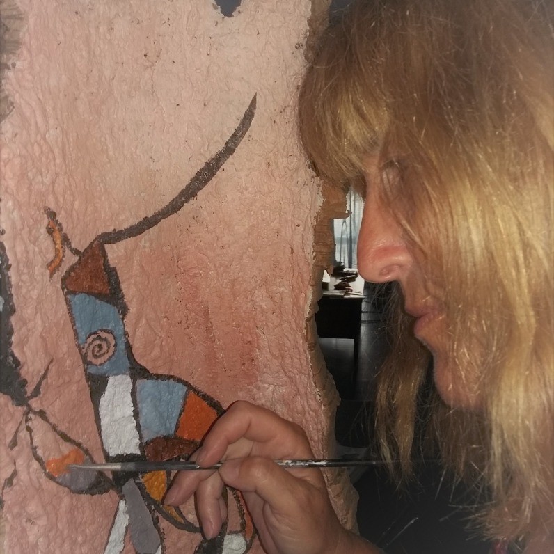 Pascale Corones - The artist at work