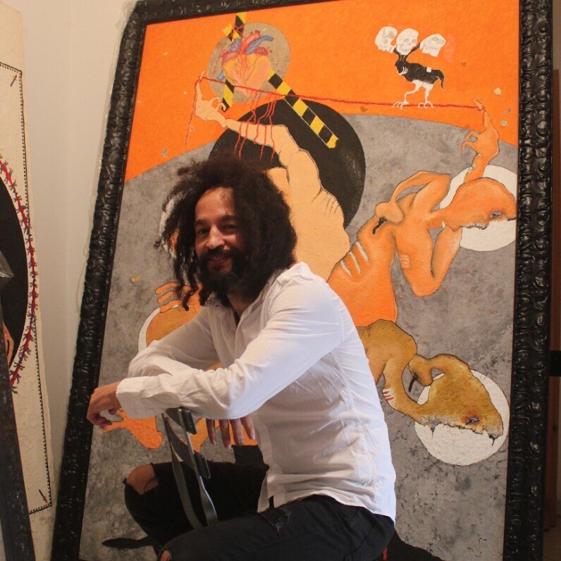 Karim Attar - L'artiste au travail