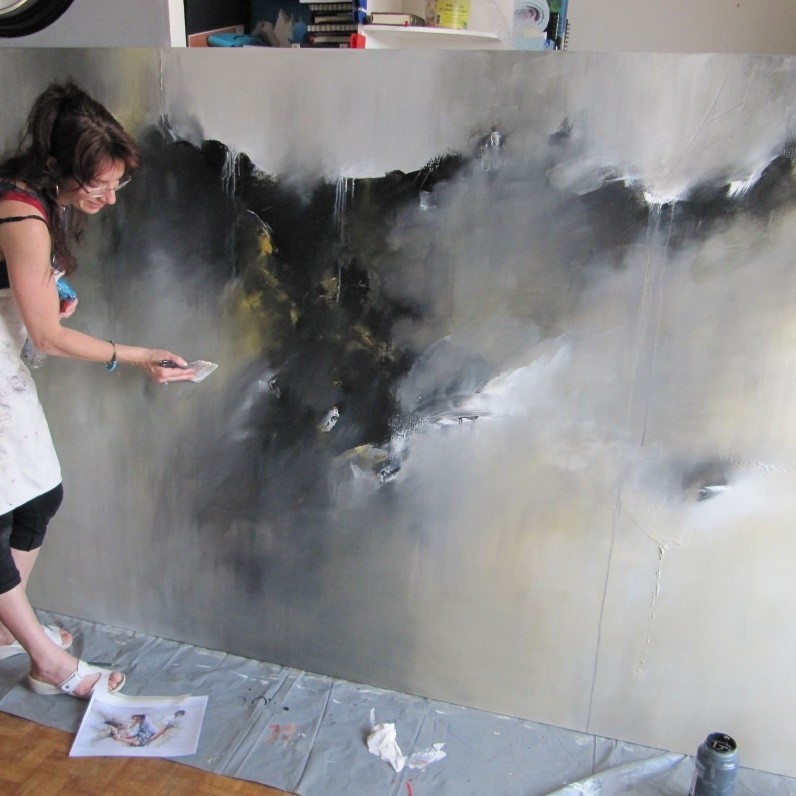 Karine Brailly - The artist at work