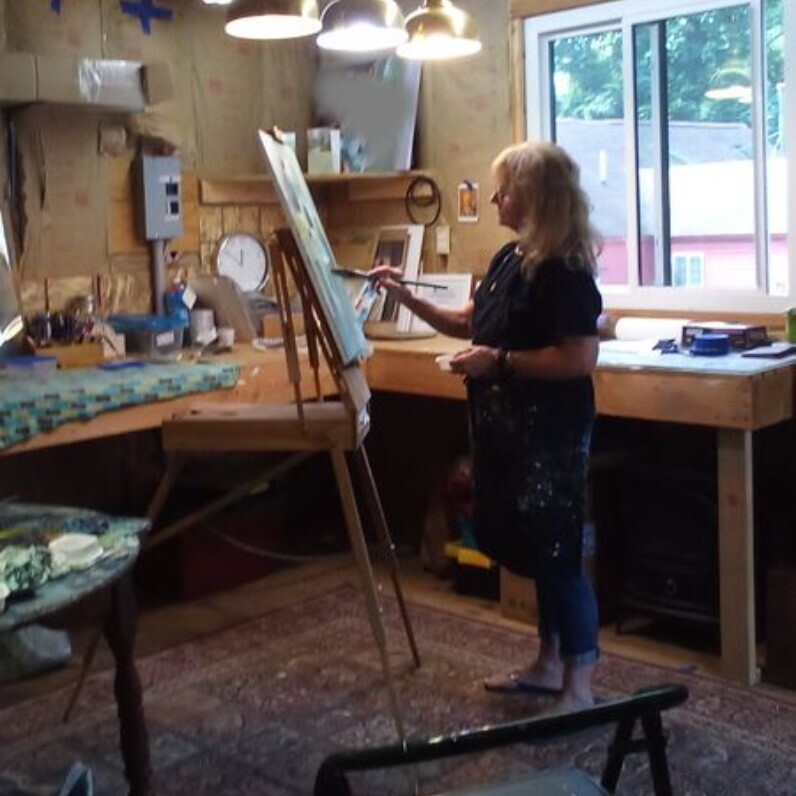 Kat Gordon - The artist at work