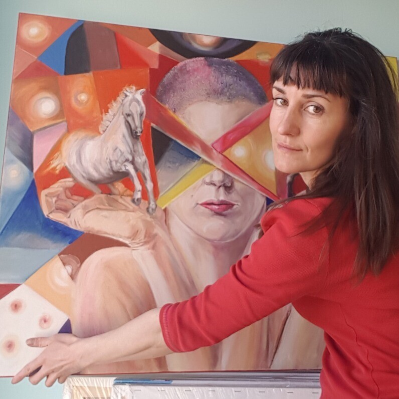 Katarzyna M. Rymarz - The artist at work