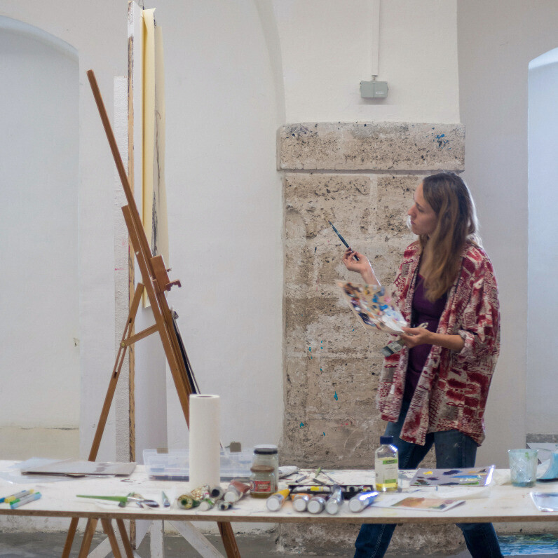 Katerina Teresidi - The artist at work