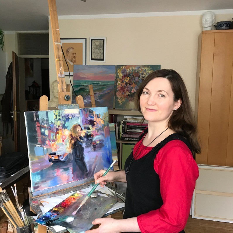 Katharina Valeeva - El artista trabajando