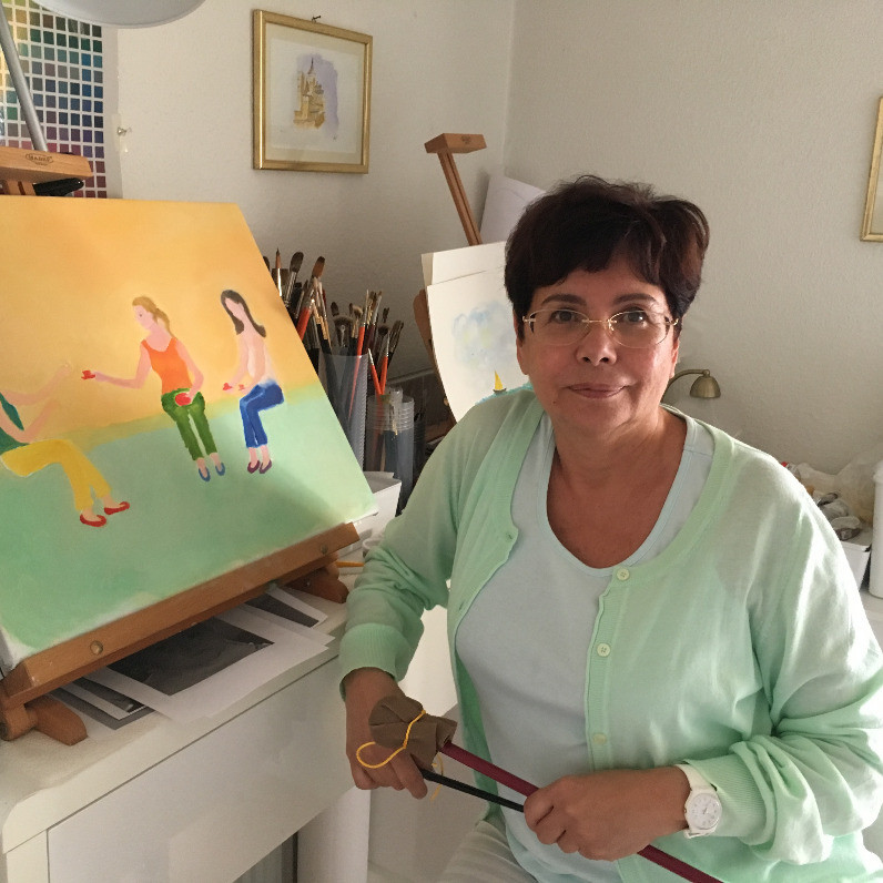 Katia De Carvalho - The artist at work