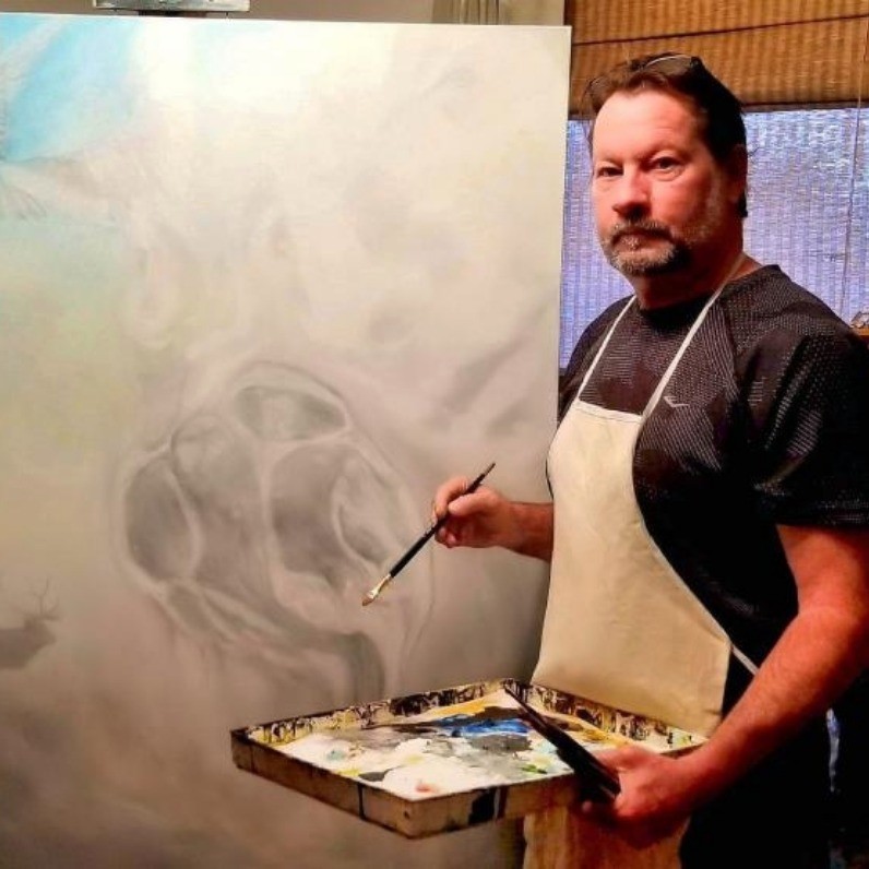Kirk Shiflett - The artist at work