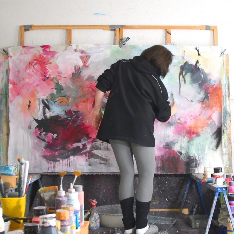 Kirsten Handelmann - Der Künstler bei der Arbeit