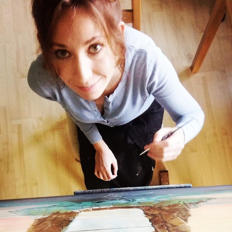 Klaudia Karasek - L'artista al lavoro