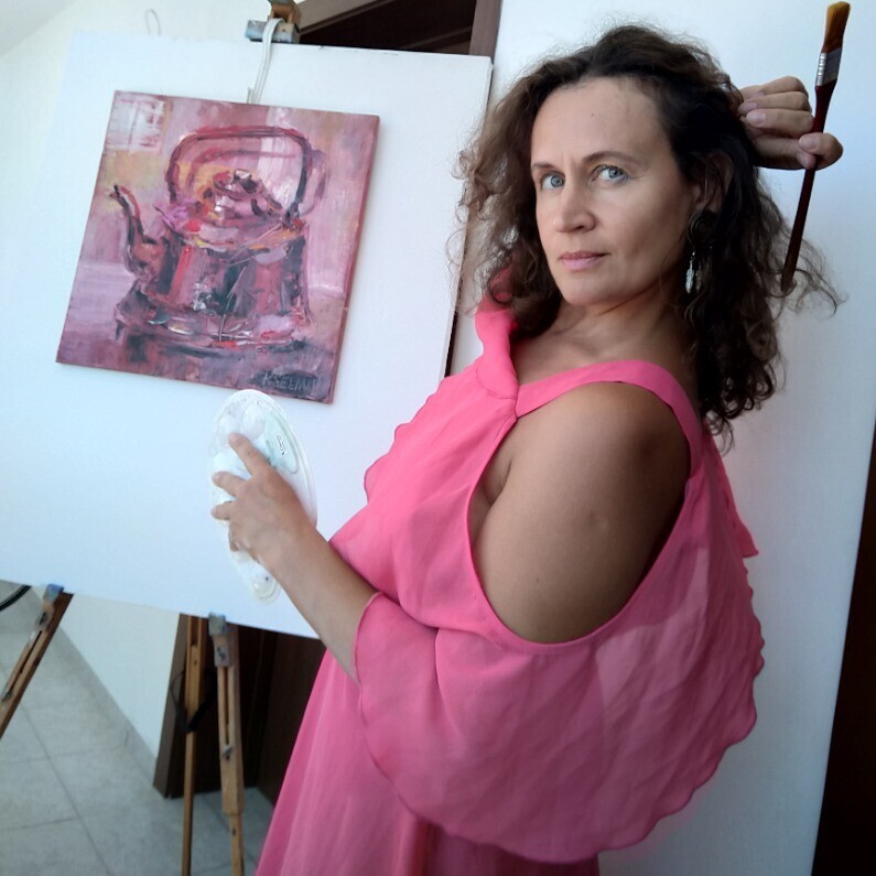 Kselma Randvald - The artist at work