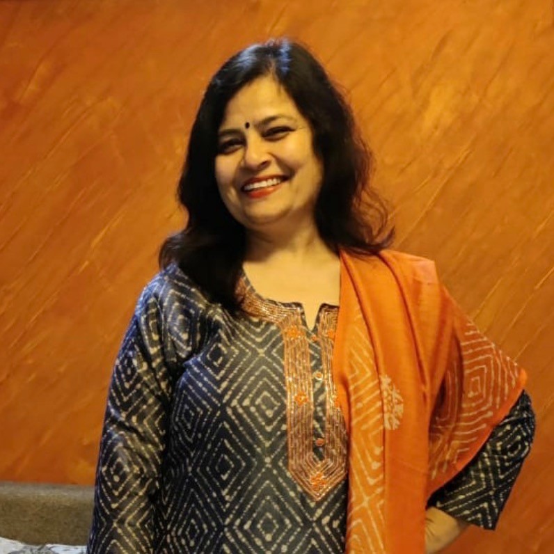 Geetu Thakur - L'artista al lavoro