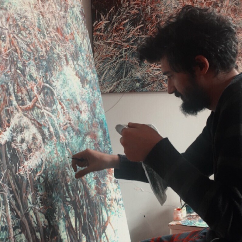 Kudret Türküm - The artist at work