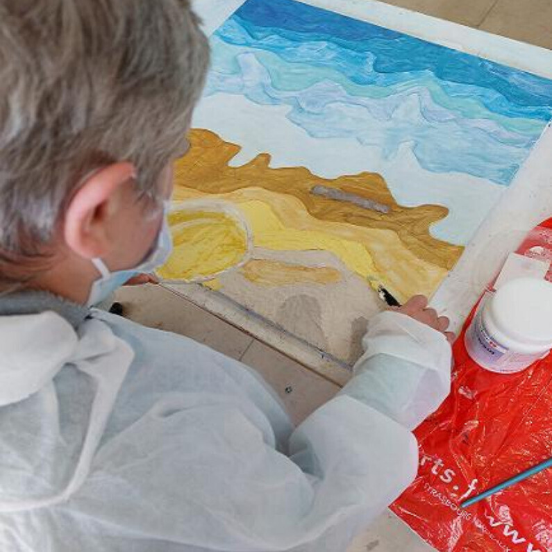 Annig Pineau (Ginna) - L'artiste au travail