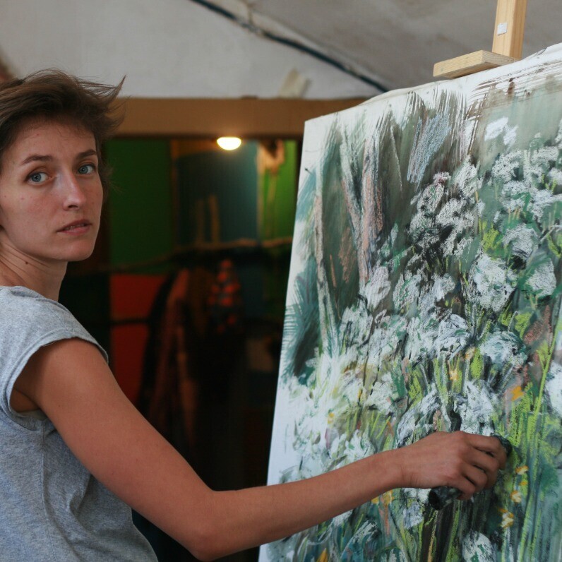 Anna Lageda - The artist at work