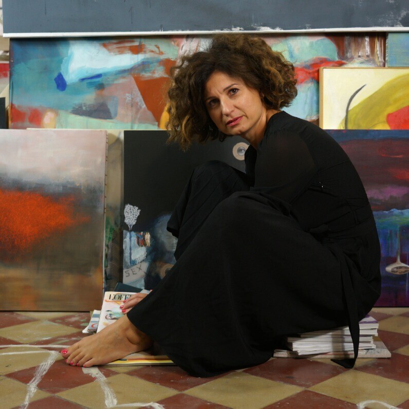 Laura Pitingaro - L'artista al lavoro