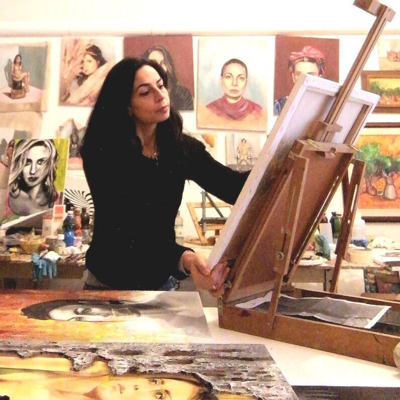Laura Segatori - L'artista al lavoro
