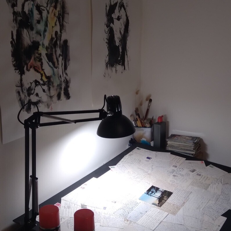 Laurent Allonneau - L'artiste au travail