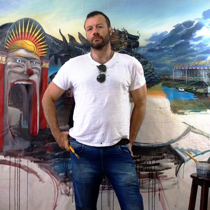 Leandro Cunha - The artist at work