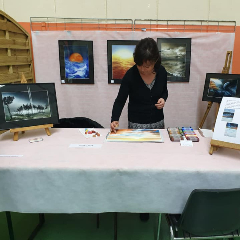 Murielle Léger - El artista trabajando