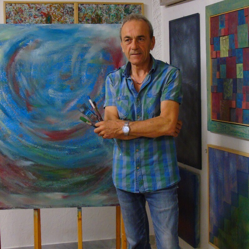 Leonardo Basile - L'artista al lavoro