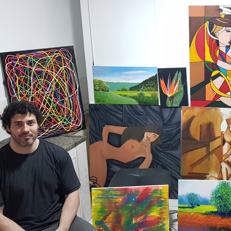 Leonardo Nogueira - O artista no trabalho