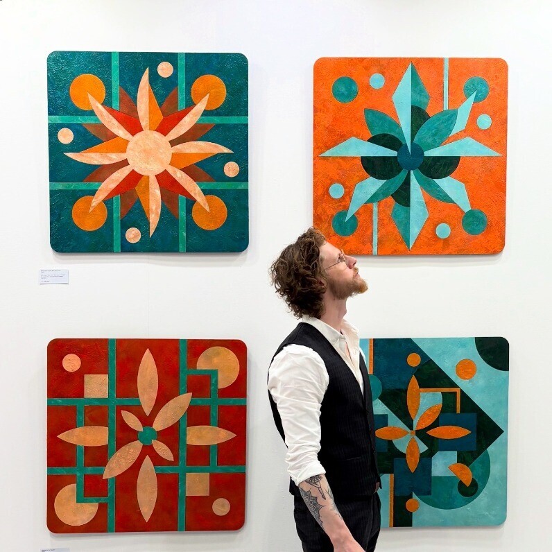 Lewis Deeney - The artist at work