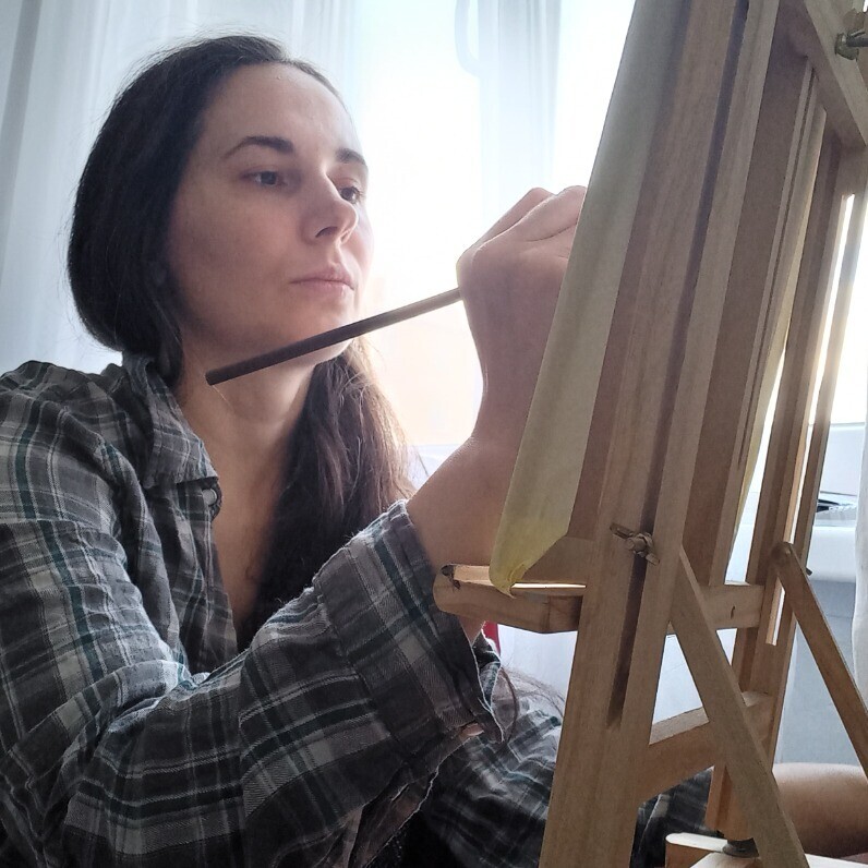 Liliia Shpitaleva - Ο καλλιτέχνης στην εργασία