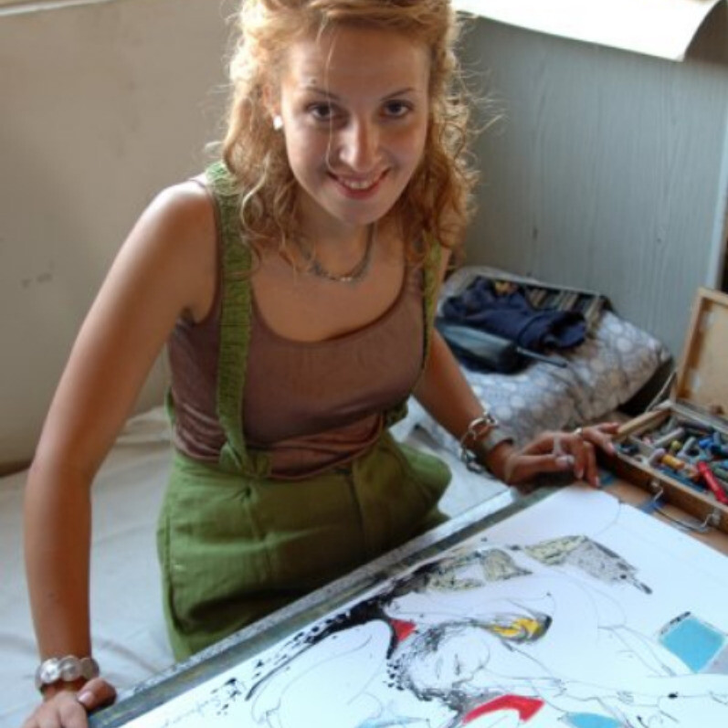 Lilit Soghomonyan - The artist at work