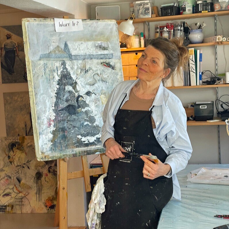 Carina Linné - The artist at work