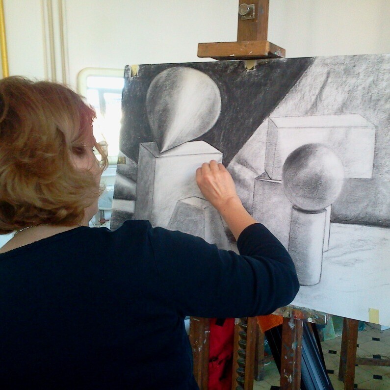 Livia Doina Stanciu - The artist at work