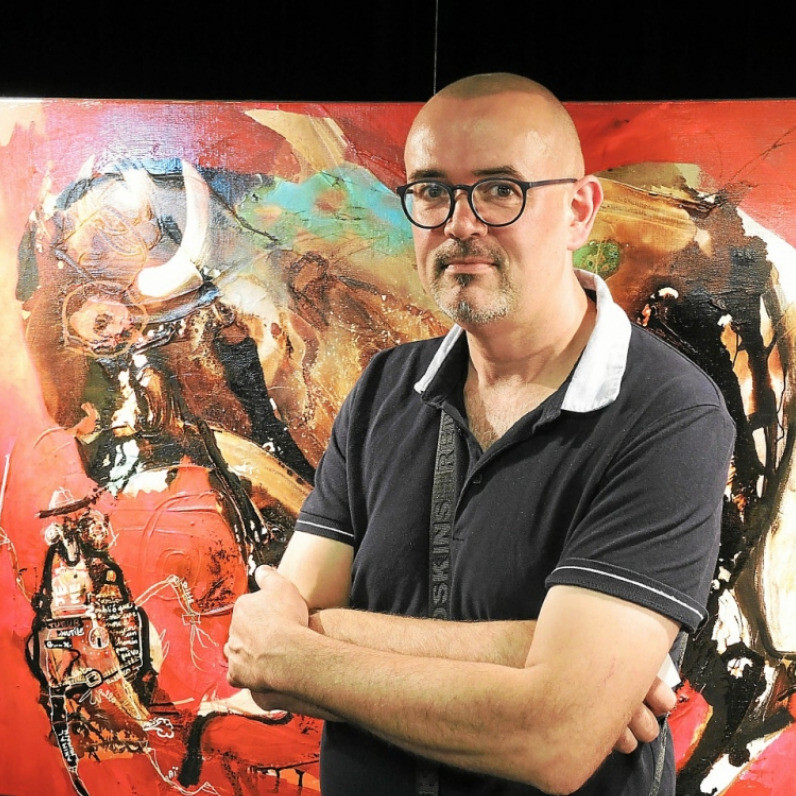 Loic Tarin (Doudoudidon) - The artist at work