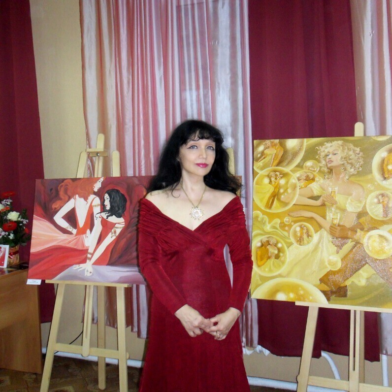 Larisa Ilchenko - The artist at work