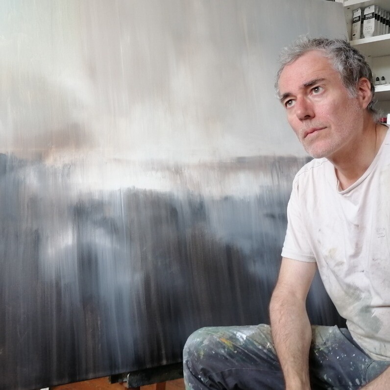 Luc Andrieux - L'artiste au travail