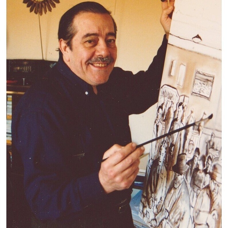 Lucien Chiaselotti - L'artiste au travail