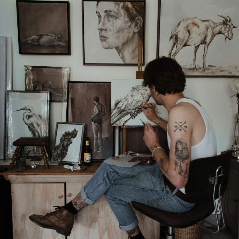 Luis Valente - The artist at work