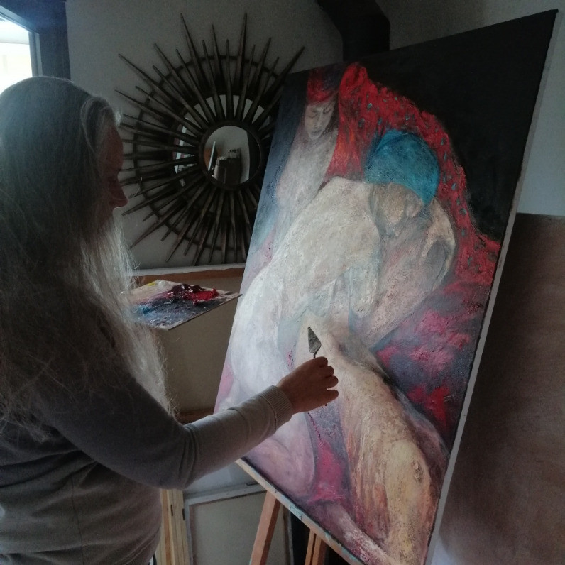 Magdalena Weber - The artist at work