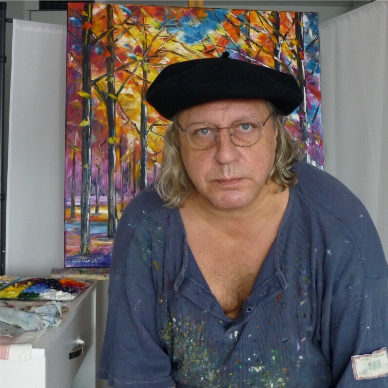 Mirek Kuzniar - The artist at work