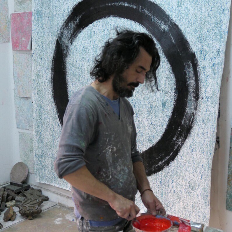Marc Janus - El artista trabajando
