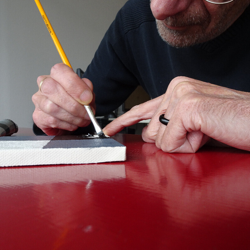 Marc Majeur - The artist at work