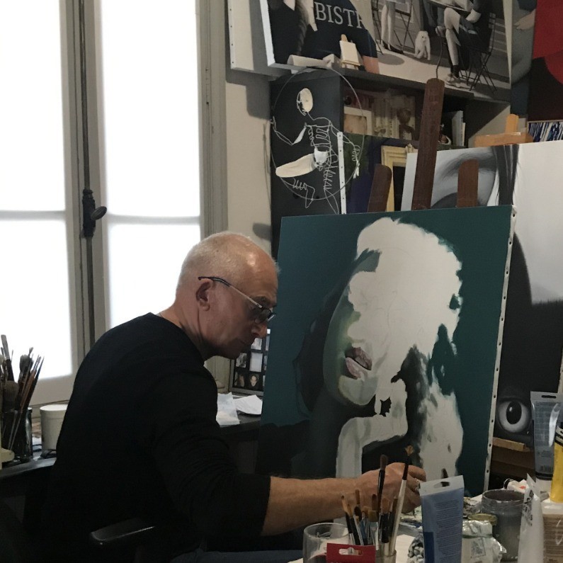 Marc Palluy - The artist at work