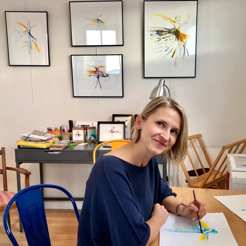 Marcela Zemanova - L'artiste au travail