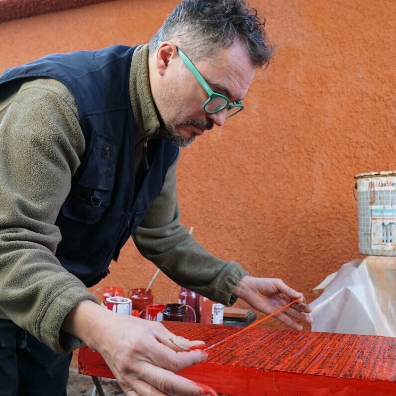 Marco Ramassotto - L'artista al lavoro